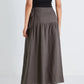 Impact Wrap Maxi Skirt - Dark Linen