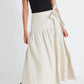 Impact Wrap Maxi Skirt - Natural Linen