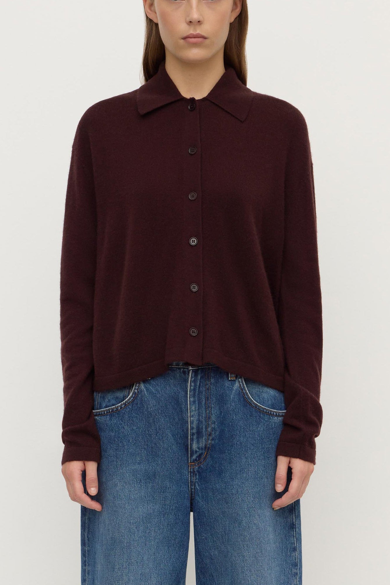Wool Cashmere Knit Cardigan