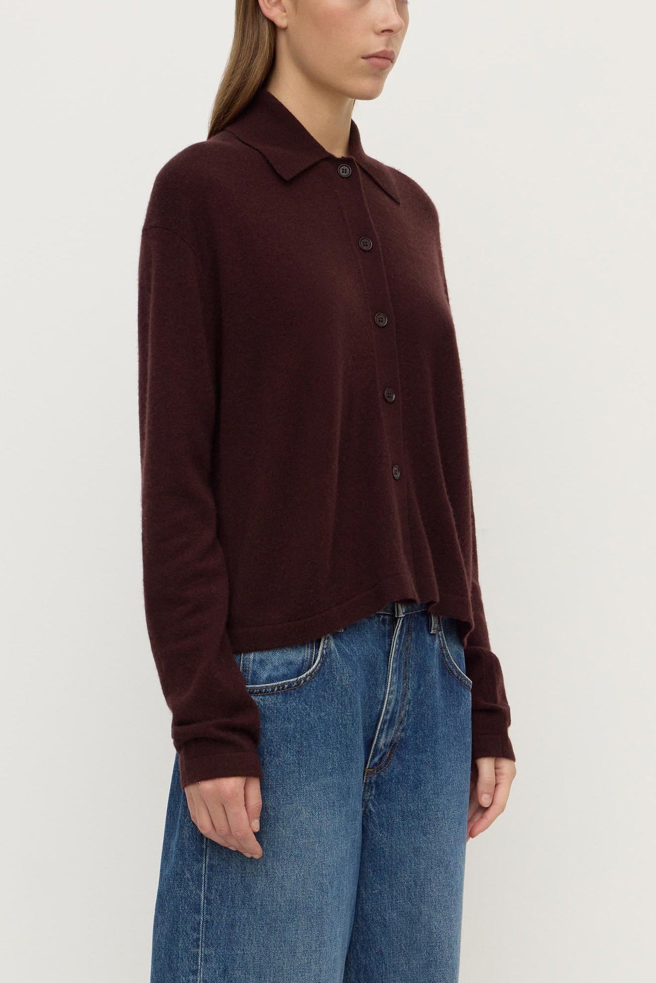 Wool Cashmere Knit Cardigan