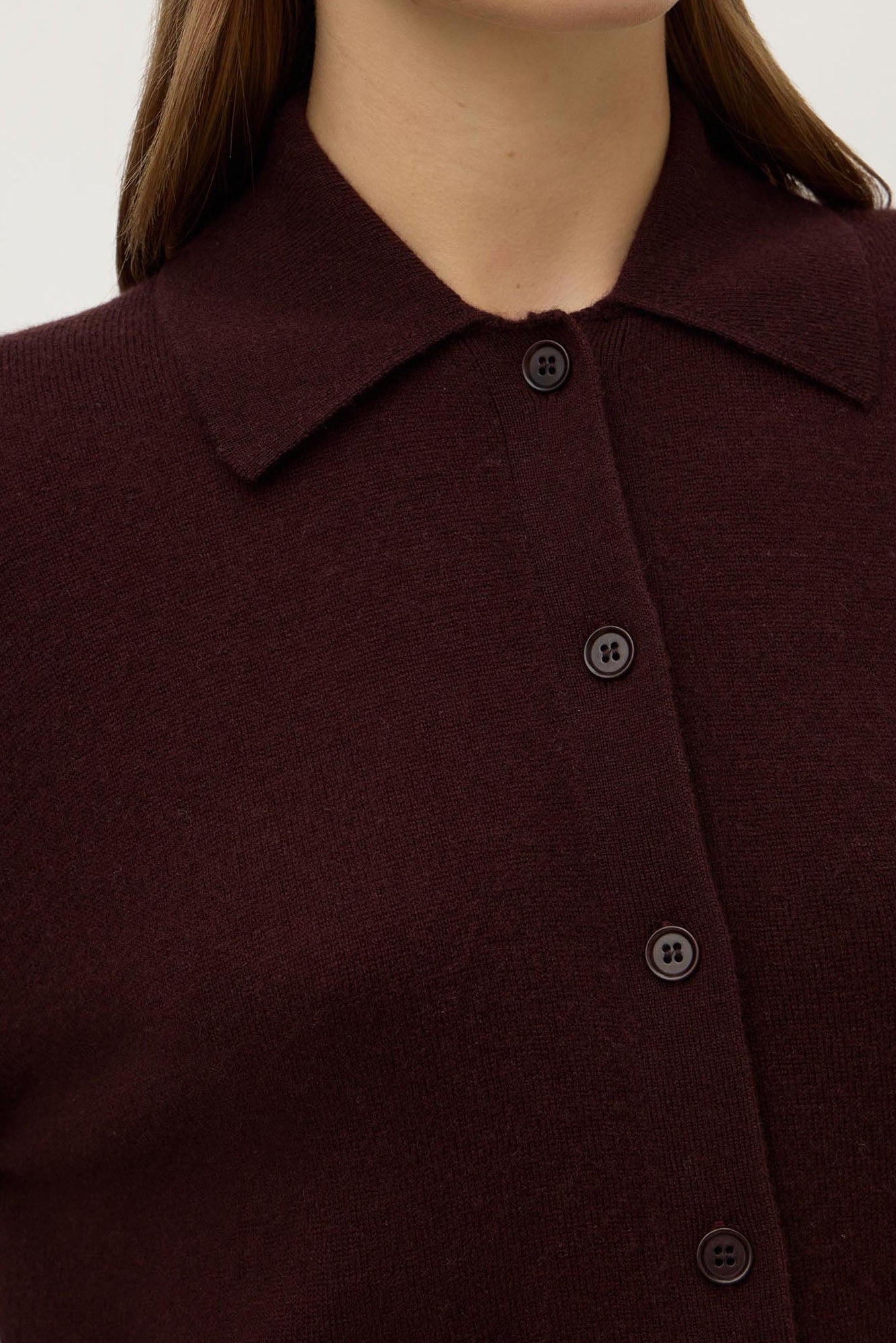 Wool Cashmere Knit Cardigan