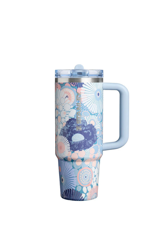 The Quencher ProTour Flip Straw Tumbler - Blue Dream Wildflower