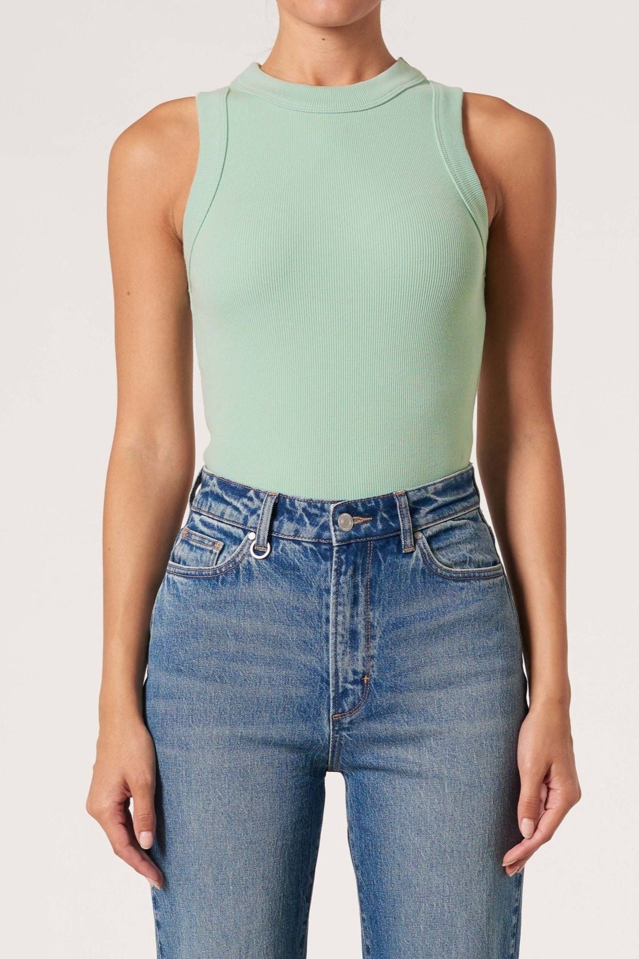 Jonesy Singlet - Seafoam