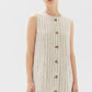 Coralie Mini Dress - Oat Stripe