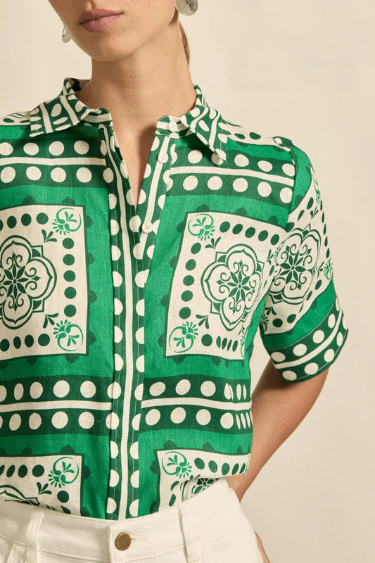 Pixel Top - Green