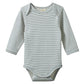 Long Sleeve Bodysuit - Teal Pinstripe