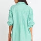 You Got This Green Stripe Poplin Shirt
