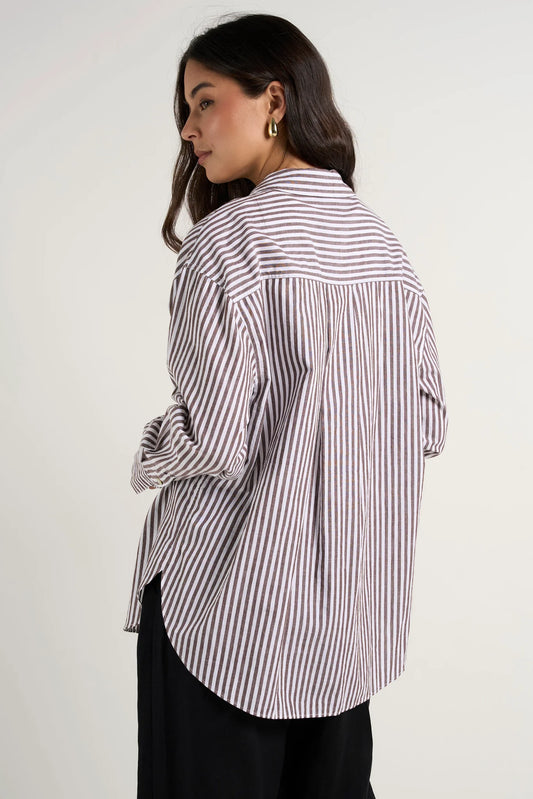 You Got This Chocolate Stripe Shirt