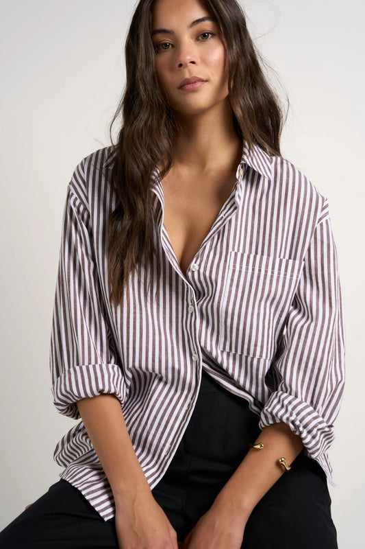 You Got This Chocolate Stripe Shirt