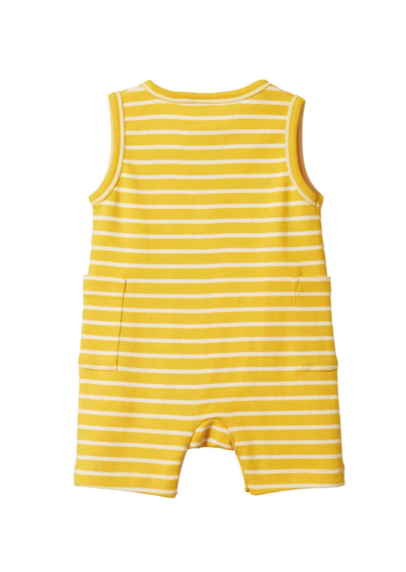 Camper Suit - Golden Yellow Sailor Stripe