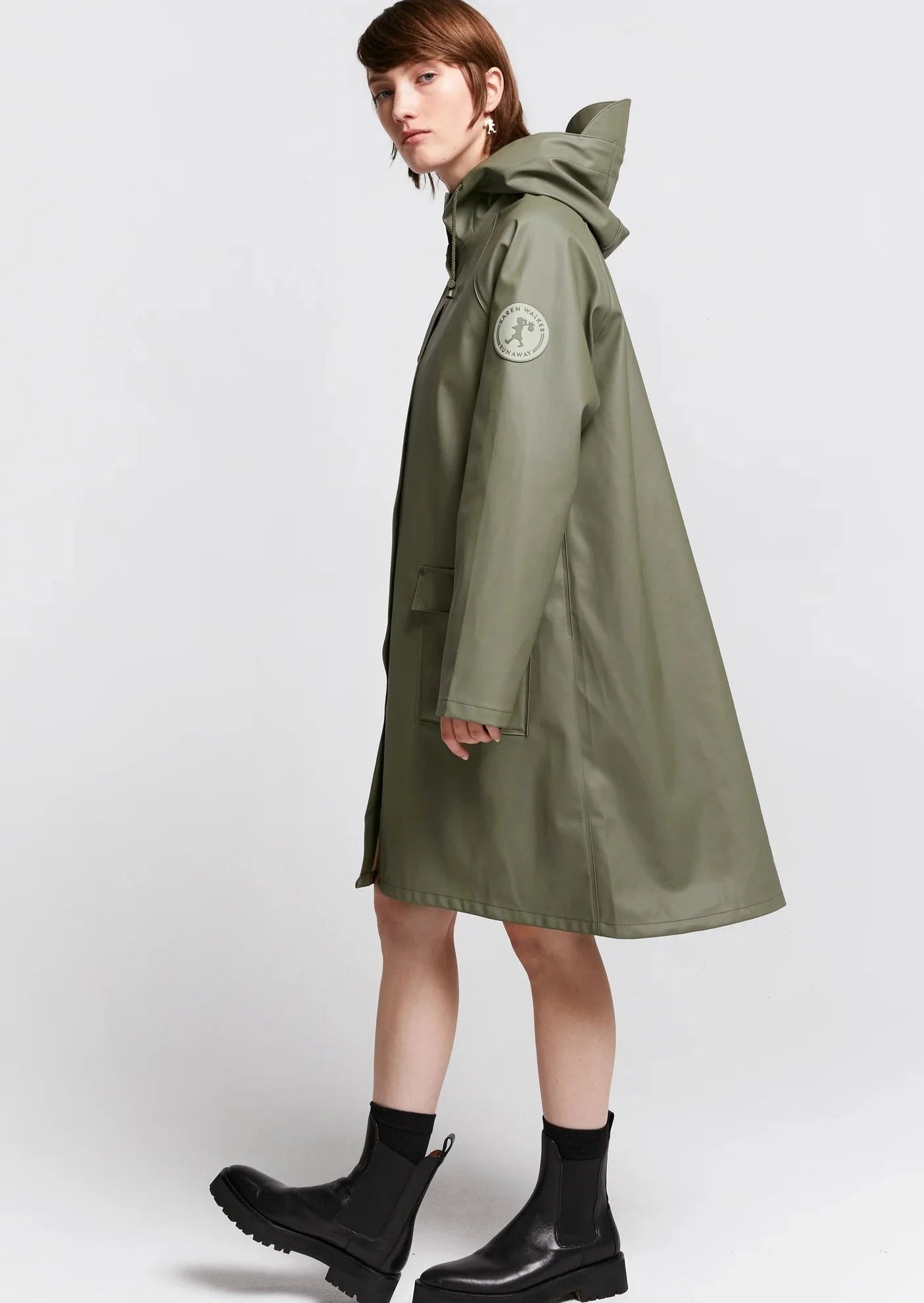 Runaway Raincoat - Olive